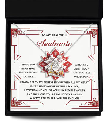 My Beautiful Soulmate - How Truly Special You Are - I Believe In You With All My Heart - Your Incredible Worth And The Light You Bring Into This World - Love Dancing Necklace LD, WIF0000030LD