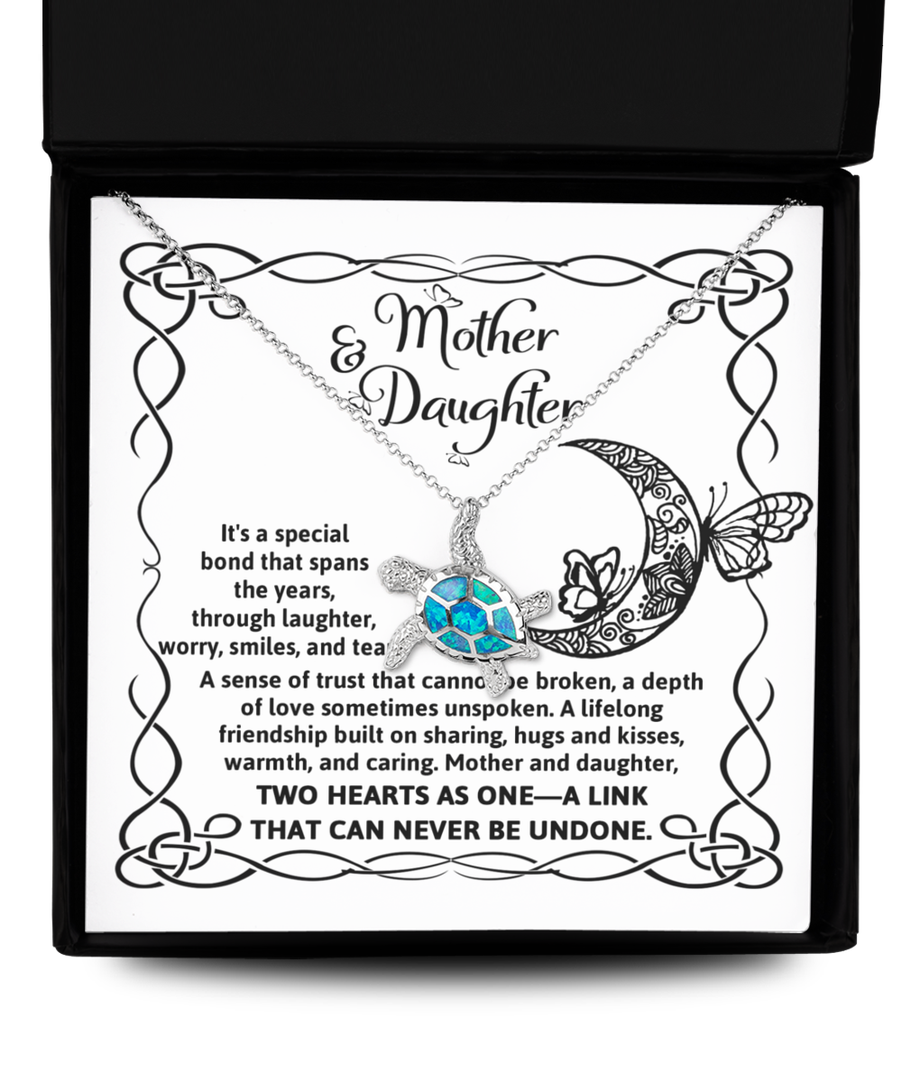 Mother And Daughter - A Special Bond - Opal Turtle Necklace TN, DAU0000002TN