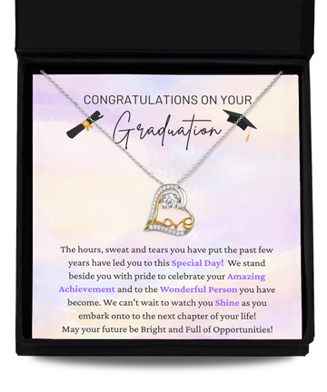 Congratulations On Graduation - Special Day - Amazing Achievement - Watch You Shine - Love Dancing Necklace LD, GRD0000002LD