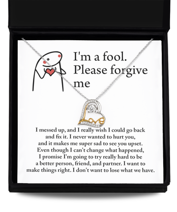 I'm A Fool - Please Forgive Me - Make It Right  - Love Dancing Necklace LD, APZ0000015LD