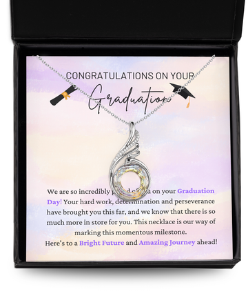 Congratulations On Graduation - Proud Of You - Graduation Day - Bright Future & Amazing Journey - Rising Phoenix Necklace RP, GRD0000001RP