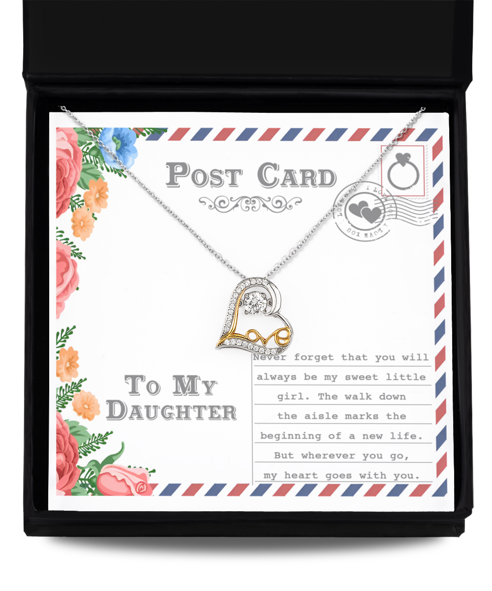 To My Daughter - My Sweet Little Girl - My Heart Goes With You - Love Dancing LD, WED0000024LD