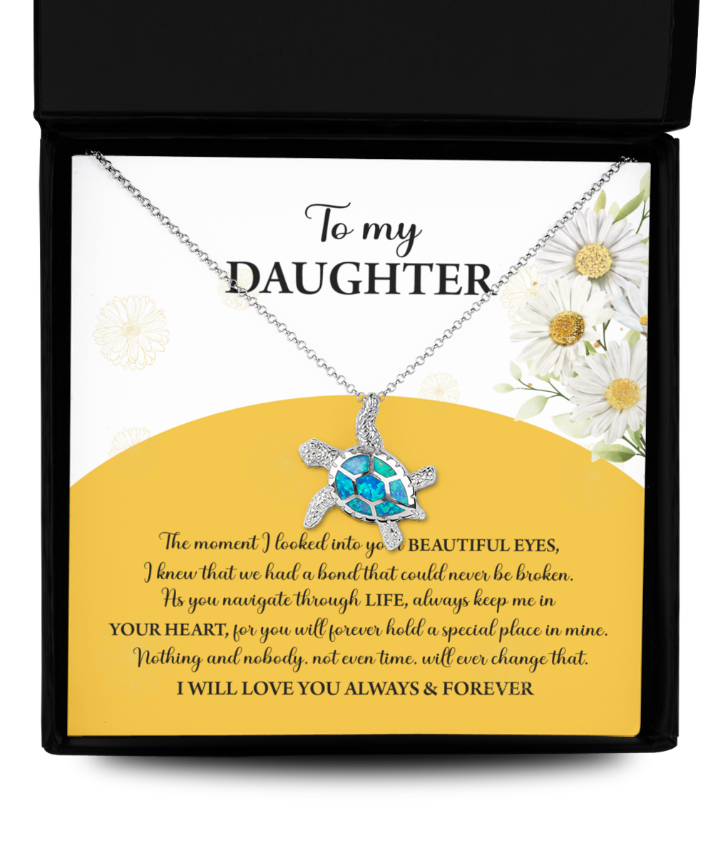 To My Daughter - A Special Place - Opal Turtle Necklace TN, DAU0000003TN