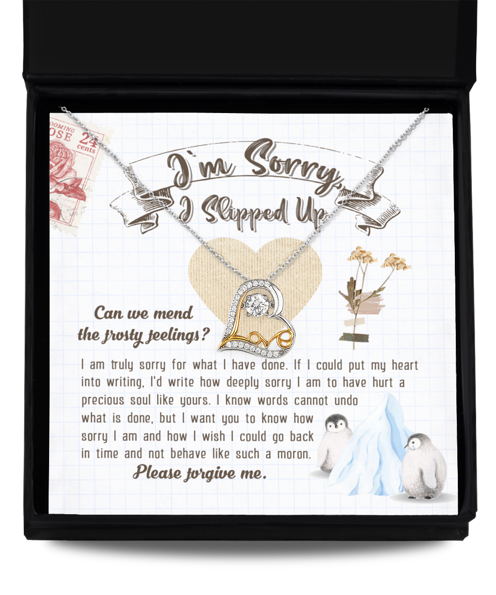 I'm Sorry - Precious Soul - Sorry To Hurt You - Please Forgive Me  - Love Dancing Necklace LD, APZ0000034LD