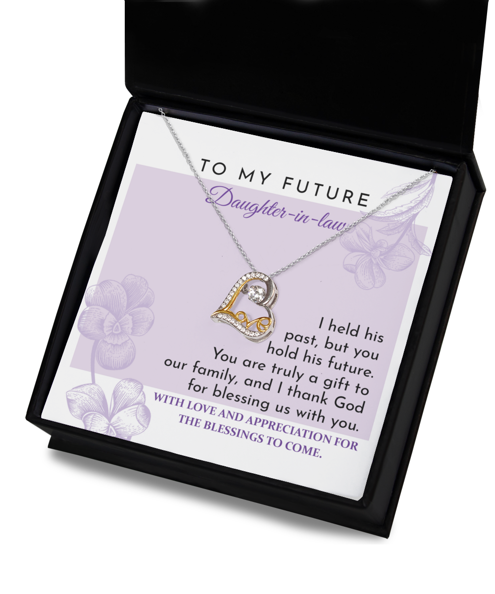 My Future Daughter In Law - You're Truly A Gift - Love Dancing Necklace LD, DAU0000011LD