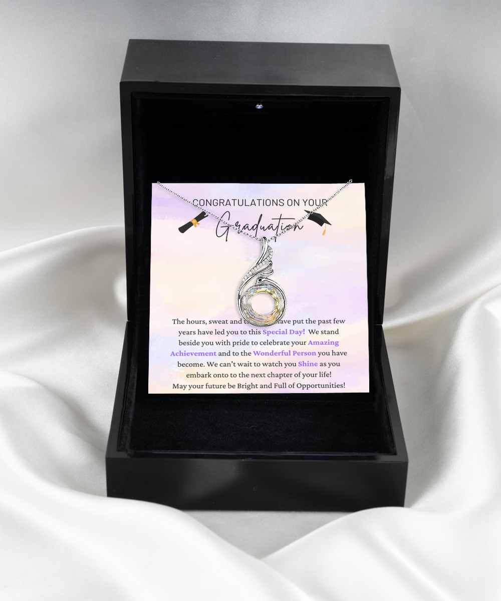 Congratulations On Graduation - Special Day - Amazing Achievement - Watch You Shine - Rising Phoenix Necklace RP, GRD0000002RP