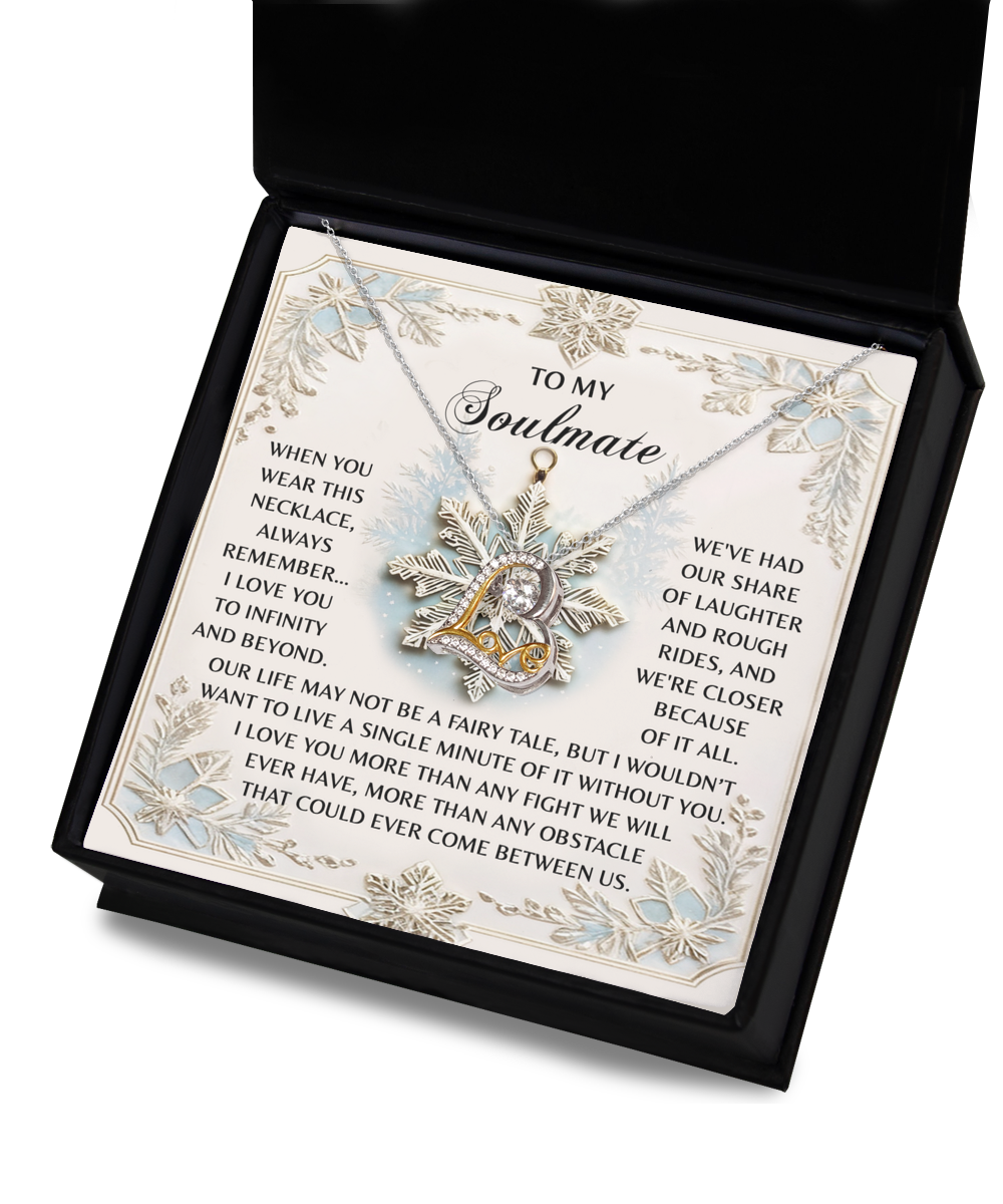 My Soulmate - Always Remember I Love You To Infinity & Beyond - Share Laughter And Rough Rides - Close Because Of All Of It - Live Without You - Love Dancing Necklace LD, WIF0000024LD