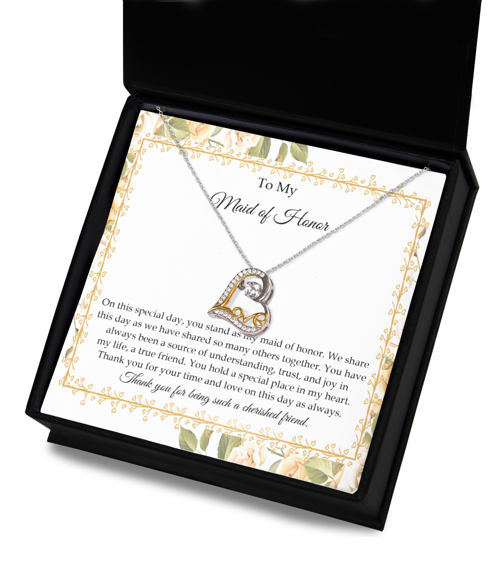 Maid of Honor - On This Special Day - Love Dancing Necklace LD, WED0000020LD