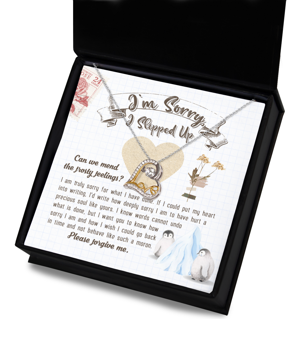 I'm Sorry - Precious Soul - Sorry To Hurt You - Please Forgive Me  - Love Dancing Necklace LD, APZ0000034LD