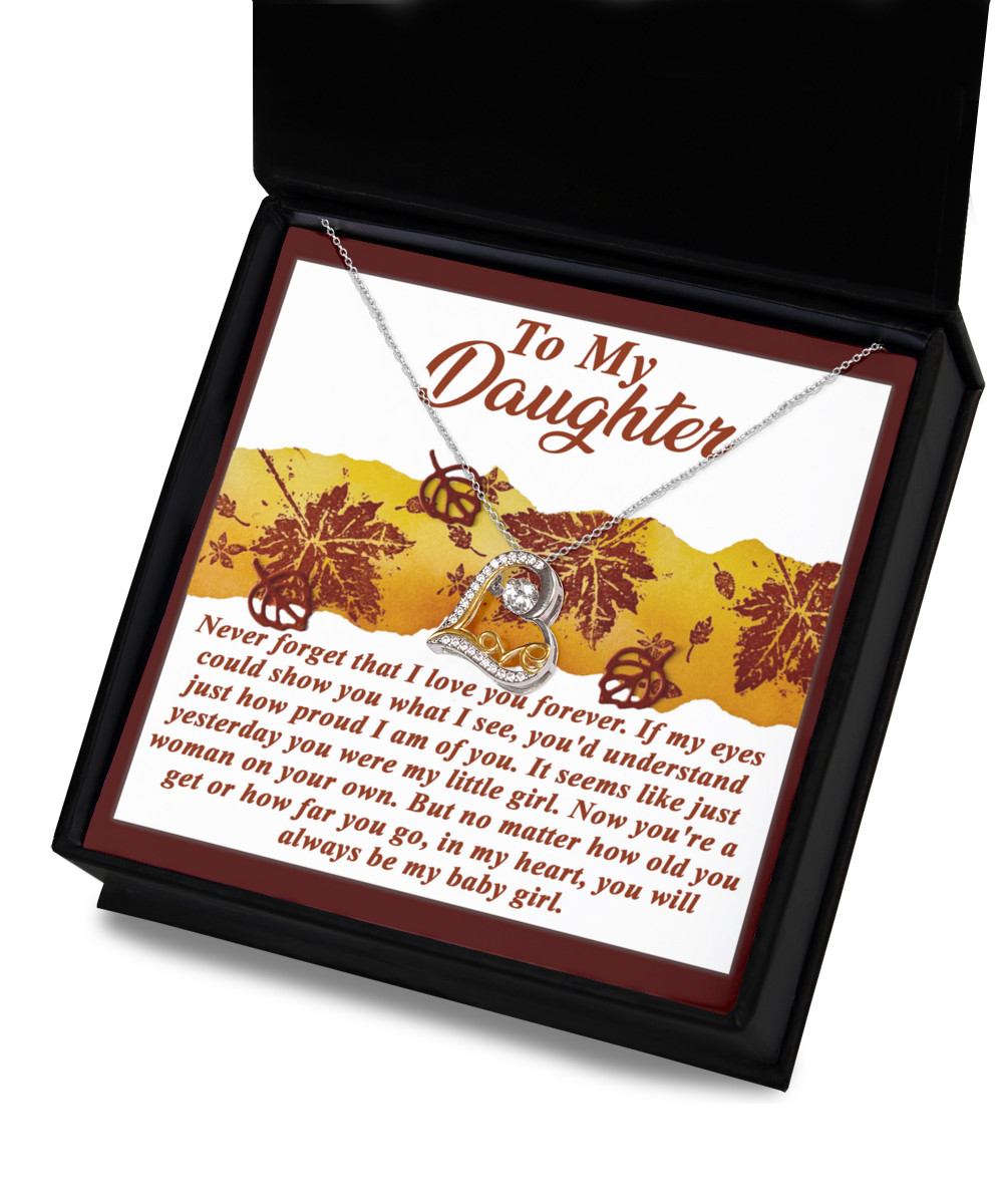 To My Daughter - Love You Forever - How Proud I Am Of You - Yesterday My Little Girl - Woman On You Own - Always Be My Baby Girl - Love Dancing Necklace LD, DAU0000043LD