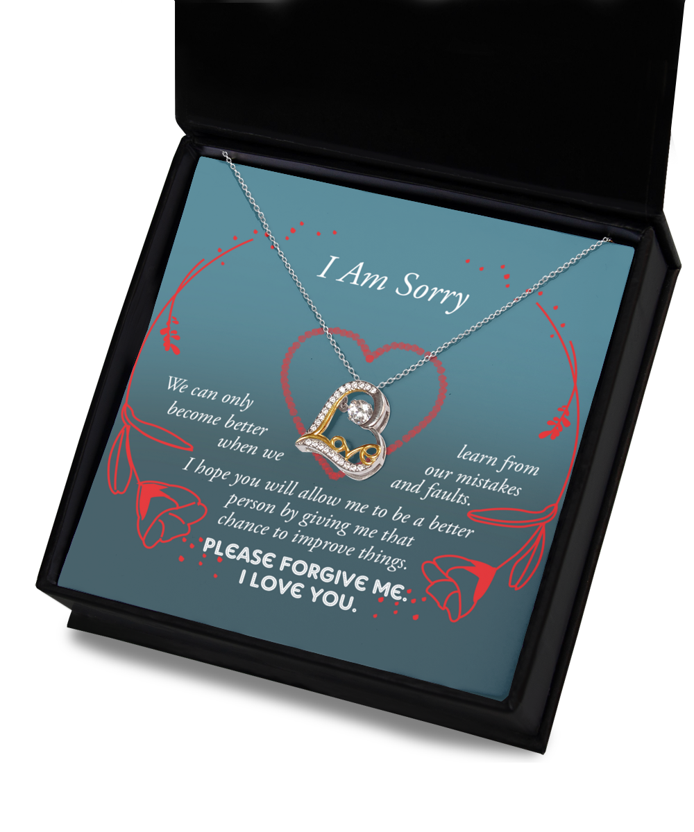 I Am Sorry - To Be A Better Person - Please Forgive Me - Mistakes And Faults  - Love Dancing Necklace LD, APZ0000031LD