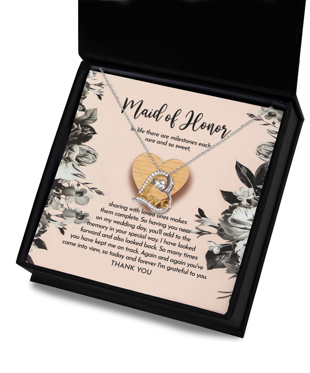 Maid of Honor - My Wedding Day - Love Dancing Necklace LD, WED0000019LD