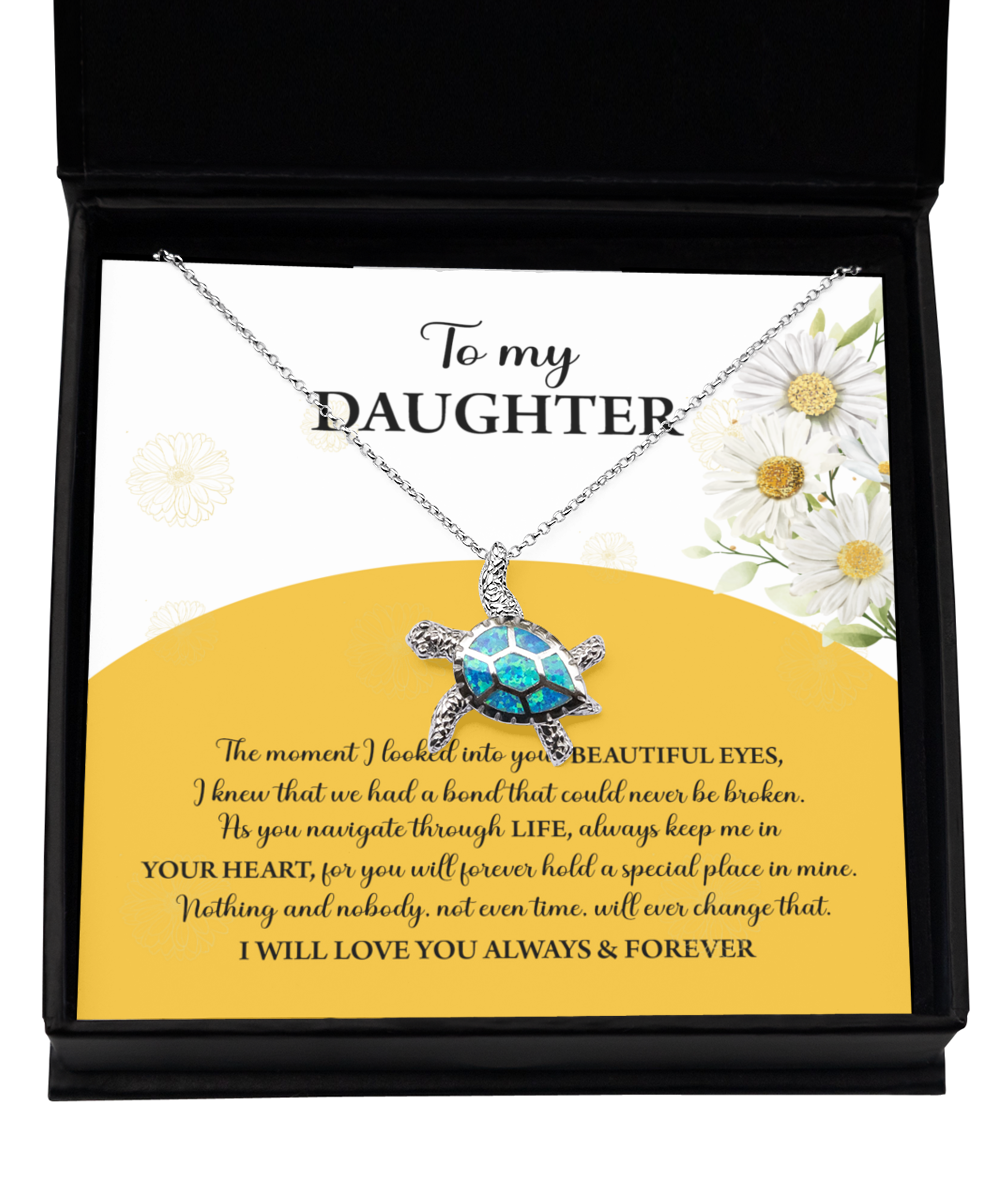 To My Daughter - A Special Place - Opal Turtle Necklace TN, DAU0000003TN