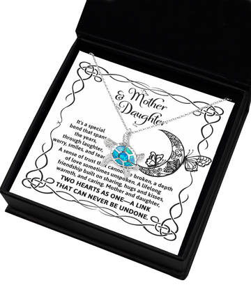 Mother And Daughter - A Special Bond - Opal Turtle Necklace TN, DAU0000002TN